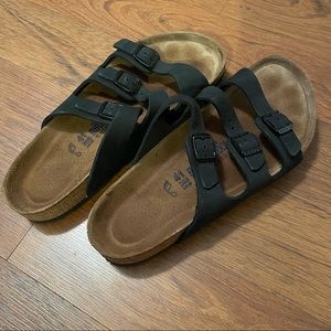 Birkenstock 3-Strap Leather Sandals Size 41